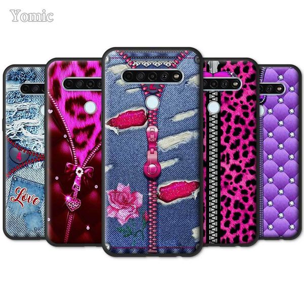 

zipper printing case for lg k40s k41s k61 k50s g6 g7 g8 thinq k40 k51s q51 q70 q60 q61 black tpu phone bags soft cover