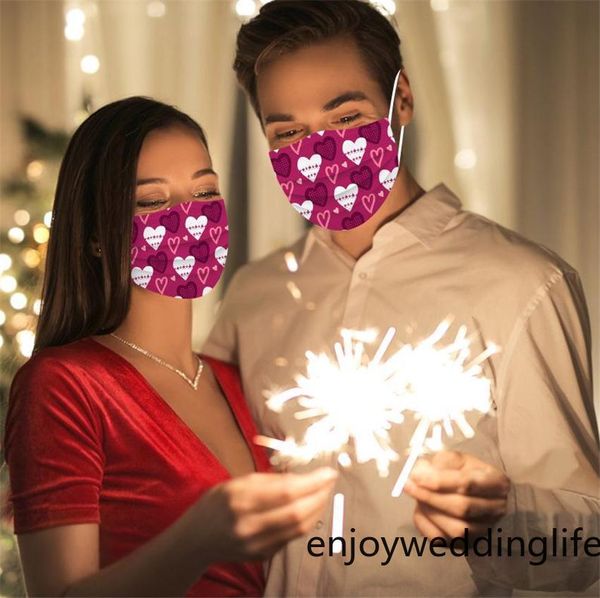 

fashion valentines women men party mask disposable mask anti-dust protective masks mouth cover party favor fy0132