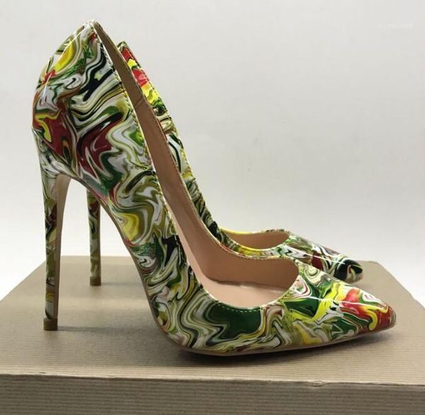 

dress shoes bonjean super high woman shallow stiletto pumps pointed toe printed thin heels night club wearing1, Black