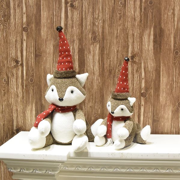 

2021 fox, muppet, snowman, plush claus, santa elk, new doll, ornament, christmas decoration new