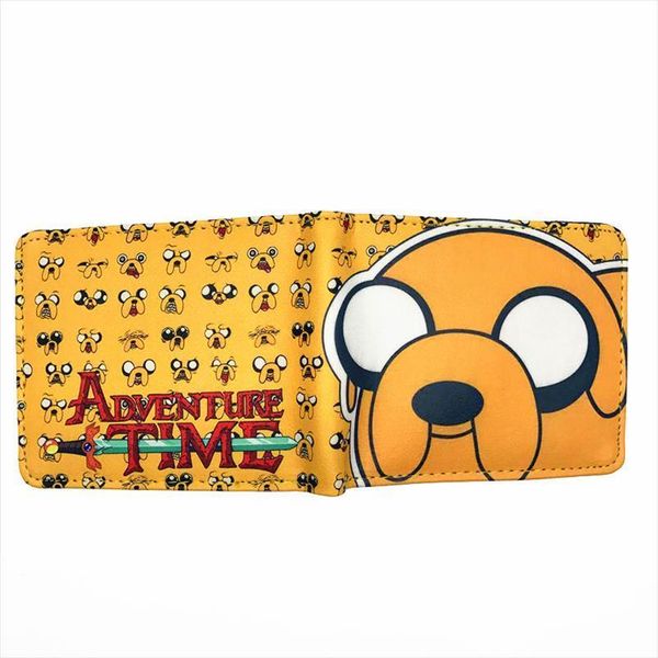

anime comics cartoon adventure time wallet jake the dog purse with card holder drop shipping, Red;black