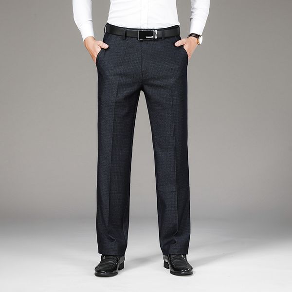 

professional decoration body trousers autumn and winter casual men's wear youth work pure black business