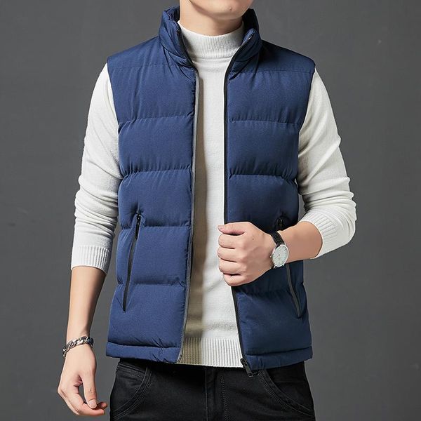 

2020 winter men vest 2020 male waistcoat slim fit sleeveless jacket autumn casual vest male streetwear couple plus size, Black;white