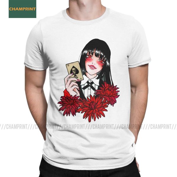 

men jabami yumeko gambler kakegurui tees short sleeve anime gambling saotome kirari poker plus size hooded sweatshirt hoodie men t shirt