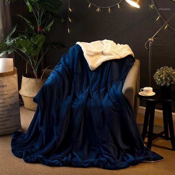 

blankets for beds solid color soft warm square flannel blanket on the bed thickness throw blanket dropshipping wn1
