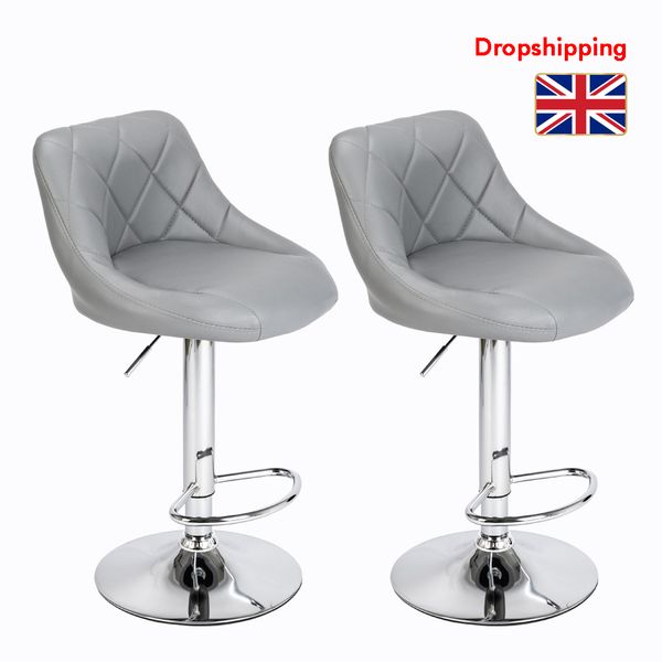 

stock in uk swivel stool plastic feet rotation backrest design bar stools adjustable with disk dropshipping