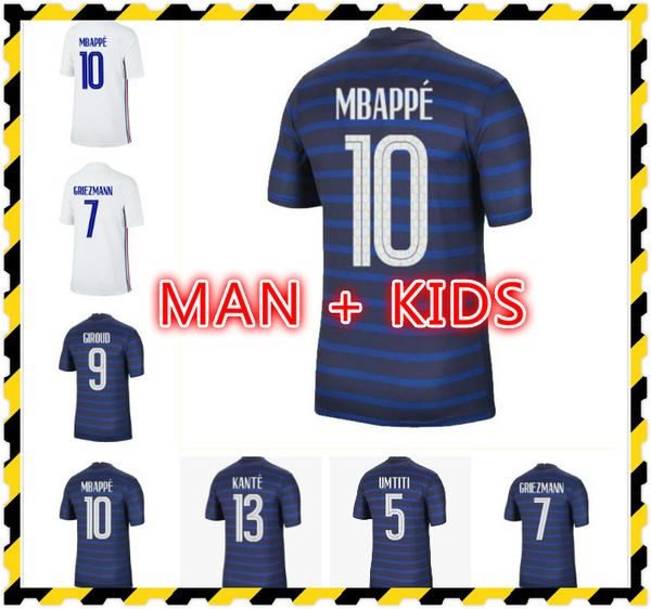 

20 21 mbappe griezmann soccer jerseys zidane jersey 2021 mbappe griezmann pogba football shirts men kids soccer shirt kit maillot de foots, Black;yellow