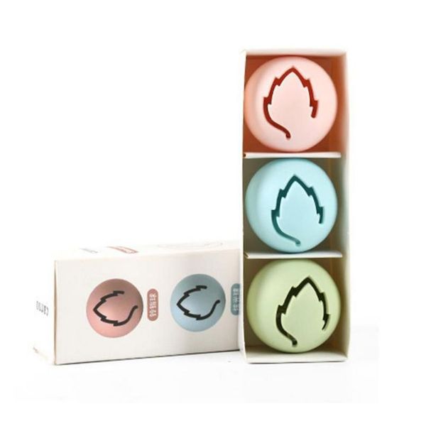 

3pcs/set pet cat toys set mint ball glow ball bell ball for cats interactive magic toy with light keep bbyvyo