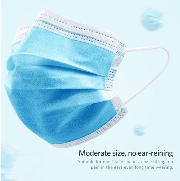

face 3-layers black pink white disposable masks dustproof nonwoven face mouth mascheri breathing protective s