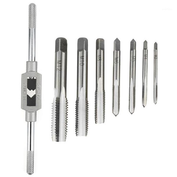

8 in 1 tap tool set thread metric machine hand screw thread plug taps set1