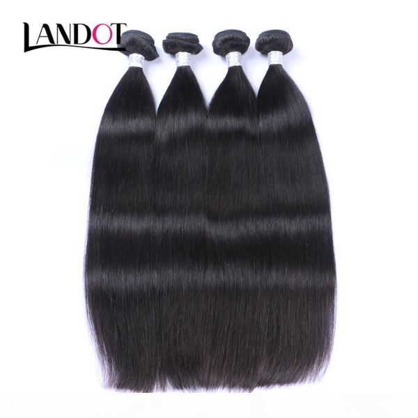 

brazilian straight virgin human hair weaves bundles indian cambodian mongolian peruvian malaysian remy hair extensions soft full, Black