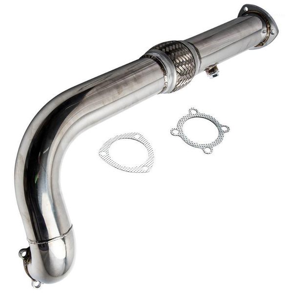

gt35/gt35r stainless steel 3" turbo downpipe down pipe exhaust t3 4-bolt+flex1