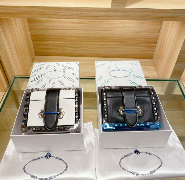 

женские сумки crossbody мешки плеча способа shimmer конверт закрылков коровьей текстуры с заклепками малого размера с подарочной коробке # p