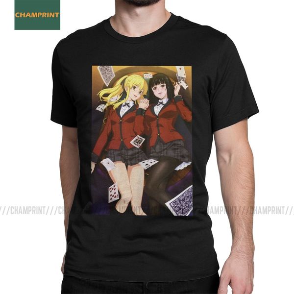 

мужская kakegurui с коротким рукавом jabami yumeko anime manga poker gambler crewneck tops плюс размер спорта толстовка с капюшоном толстовк