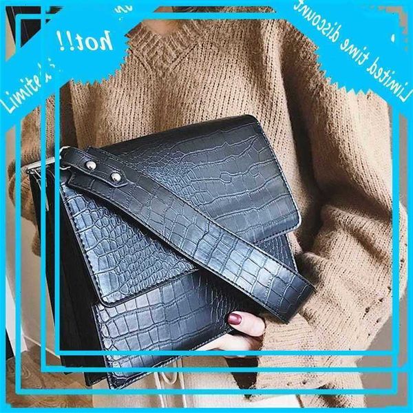 

little finger retro female pu learn hasp messenger girls alligator crossbody bags for women handbags new