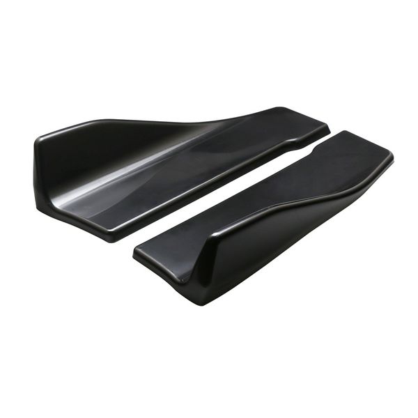 

2pcs black style anti scratch car rear bumper lip diffuser splitter universal