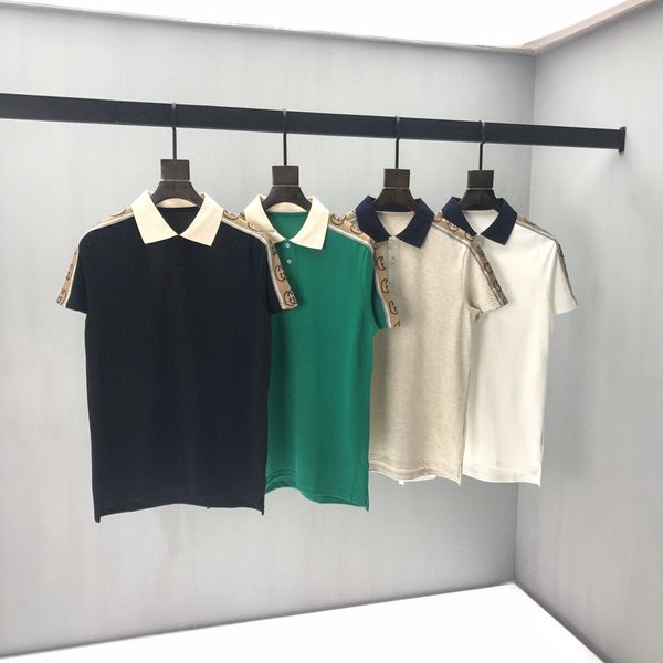 

2020ss spring and summer new high grade cotton printing short sleeve round neck panel t-shirt size: m-l-xl-xxl-xxxl color: black white b47m