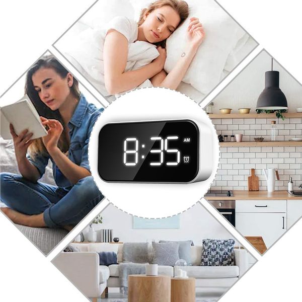 

digital alarm clock lcd display electric clocks morning waking up clocks for bedroom living room