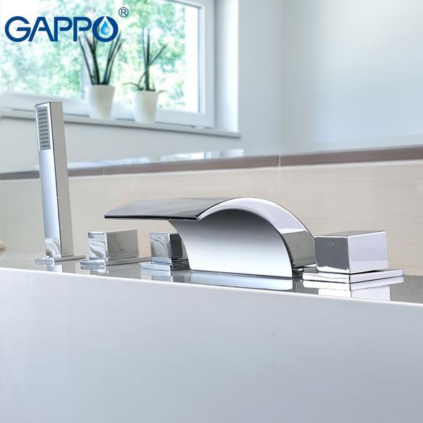 

гаппо ванна смеситель смеситель для ванны душ ванна смеситель для душа tap установить водопад ванна смеситель смеситель ванны banheira jllzx