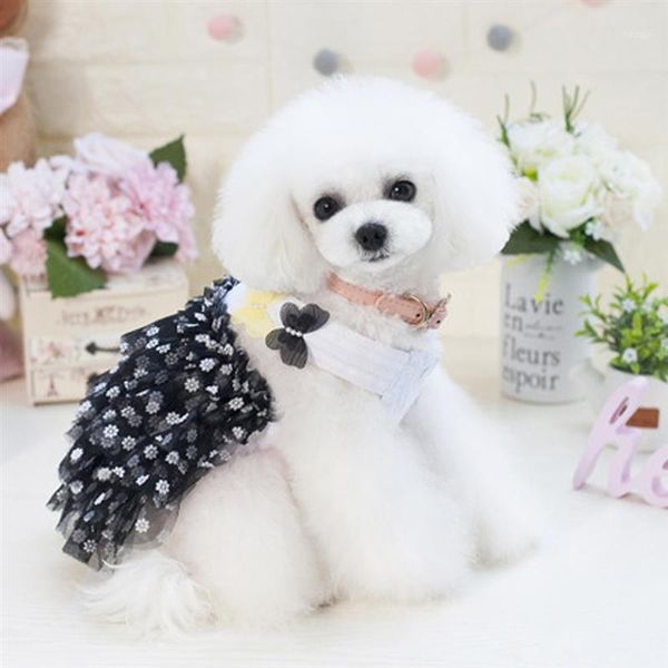 

dog apparel small girl dress lace tutu vest clothes for pet puppy summer cat spring skirt1