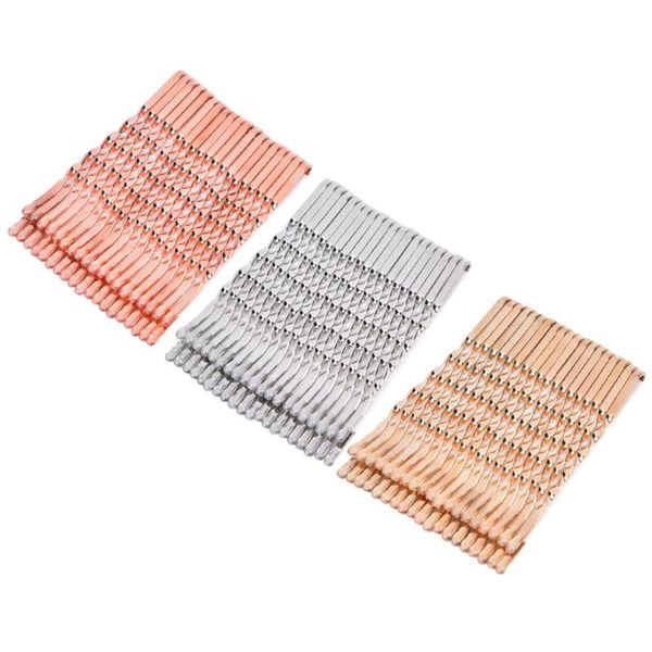 

hair clips 24pcs/set 5.5cm gold silver spiral bobby pins color hairpins for women girls styling accessories metal barrettes
