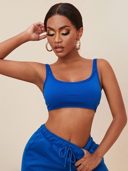 

sxy solid cropped tank m5pu#, White