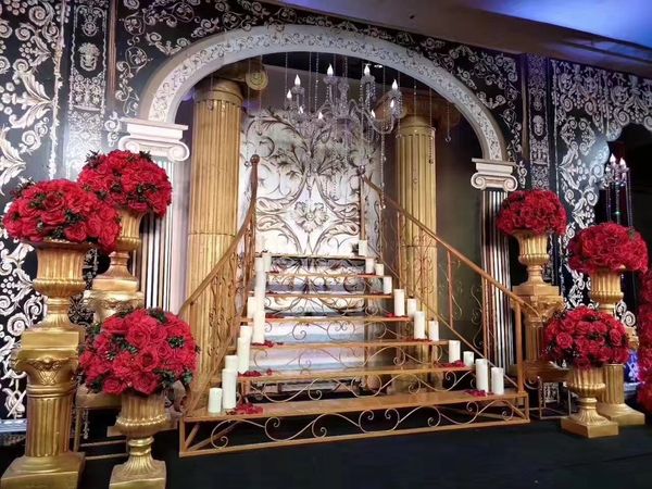 

mk9cr baijie european and props style props iron staircase new decoration decoration wedding ladder background fengwei ladder sbatj