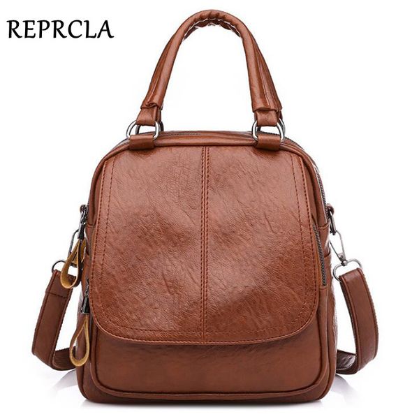 

hbp new multi-function women backpack pu leather female shoulder