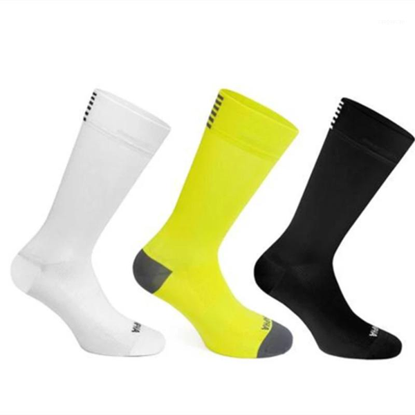 

sports socks bmambas sport breathable road bicycle high knee outdoor racing cycling1, Black