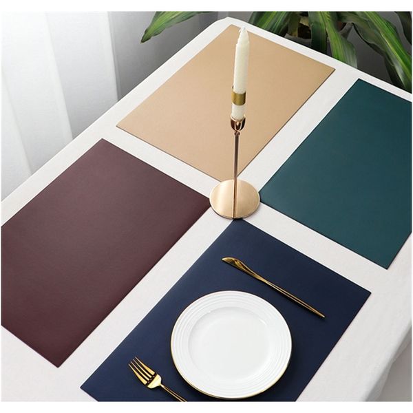 

leather rectangle coaster stand dining placemat for table pads heat resistant drink holder cup pad mantel individual mat f wmtots