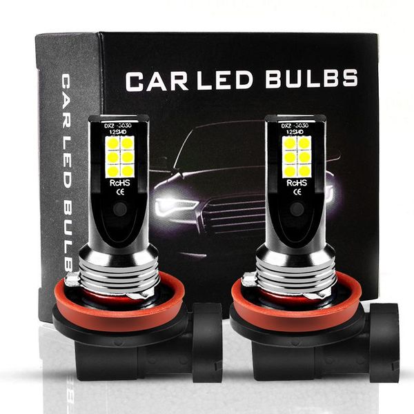 

aslent 2pcs h8 h11 led h9 4 9006 3 9005 fog lights bulbs car driving running lamp luces led para auto h7 12v 24v