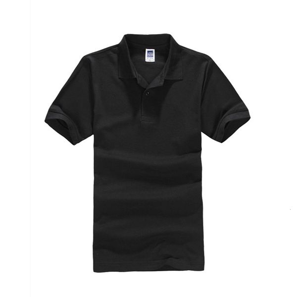 

casual sports comfortable men's summer cotton polo shirt with short sleeves and lapels, White;black