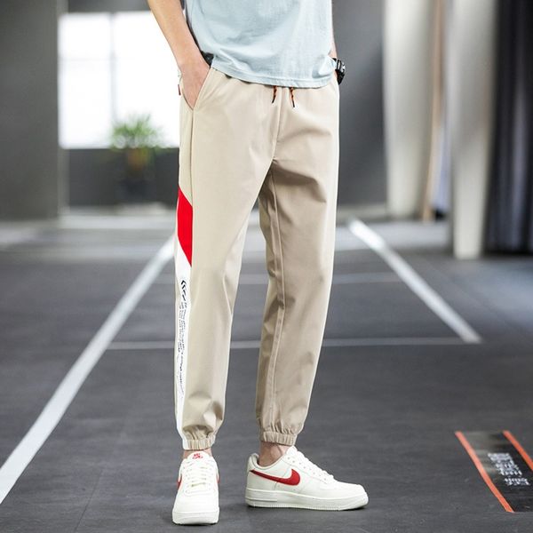 

hfhjl весна лето и жесткого случайных случайных capris брюки небольшой ноги teenagerspants boysfashion поножи мужских мужского тонкий rtcoq, Blue