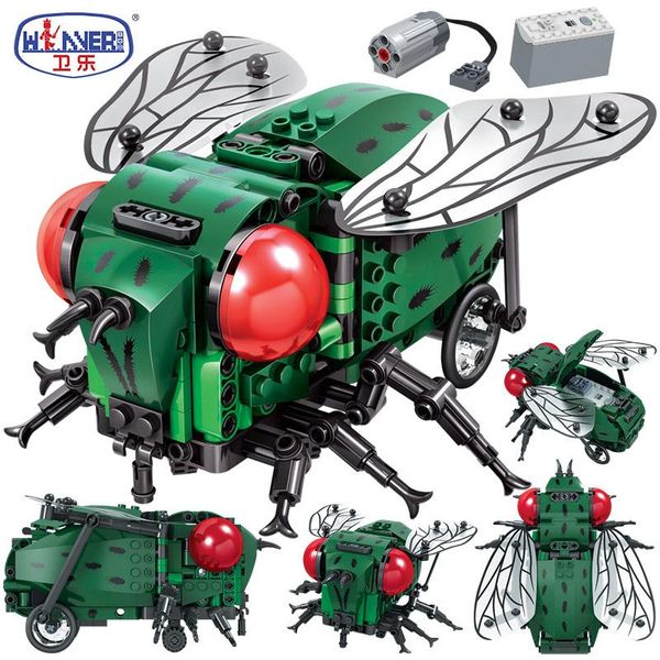 

erbo creator simulated insect diy electric city building blocks technic moc model building bricks sets toys for chidren gifts yxlqqr xhlove