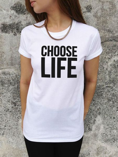 

harajuku tshirt избери жизнь письма печати смешные футболки для леди топ tee hipster белый черный bz203-177 спорта с капюшоном hoodie