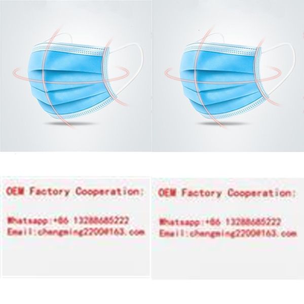 

3-layer dhl blue disposable protection mask with earloop mouth face sanitary outdoor masksoutletd2bz