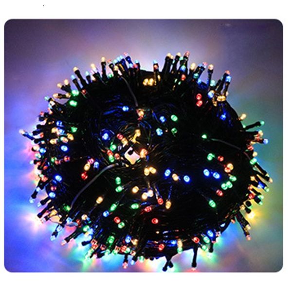 

30m 50m 2021 100m powered by power led string lights garden decorations for holiday yard street solar lamp in the open air 1 kw6o