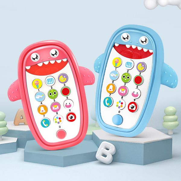 

baby toys 0 6 12 months shark music mobile phone toys for babys toddlers infants electric numbers educational baby boy toys 1020