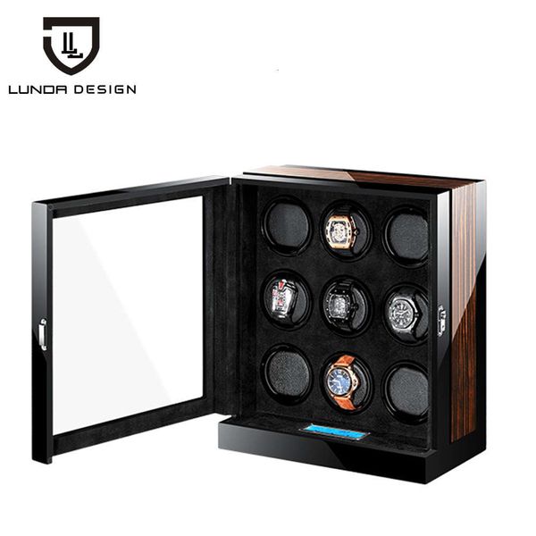 

excellent watch with automatic winding 9 watch, intelligent lcd control safe