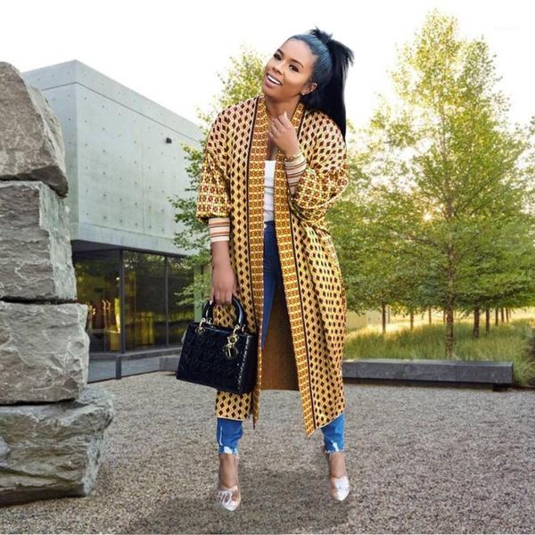 

meq319-1women's leopard fashion mid-length coat casual simple wild thin o-neck long sleeve cardigan trench coat1, Tan;black