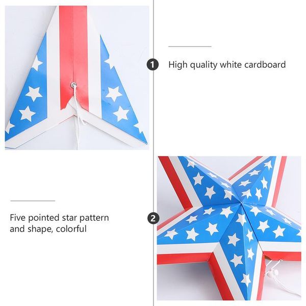 

три dimensiona красочных звезд подвеска paper star флаг сша украшение фестиваль американского флаг подвеска для номеров бара главной wmtxys