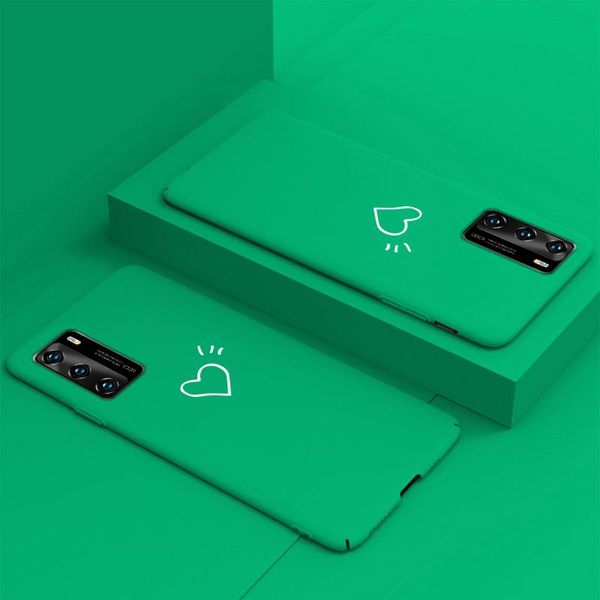 

ультра-тонкий красочный матовый жесткий пк телефон чехол для huawei p40 p30 p20 lite mate 30 20 10 pro honor 8 симпатичные противоударный bb