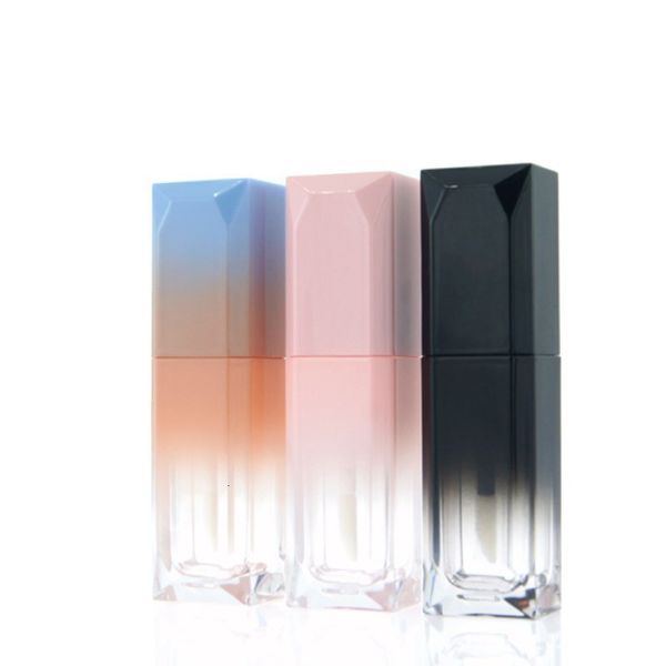 

gradient color plastic box containers empty 5ml clear lipgloss tube eyeliner eyelash container mini lip gloss split bottle