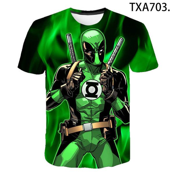 

deadpool boy girl cool 3d print shirts horror plus size funny men clothing