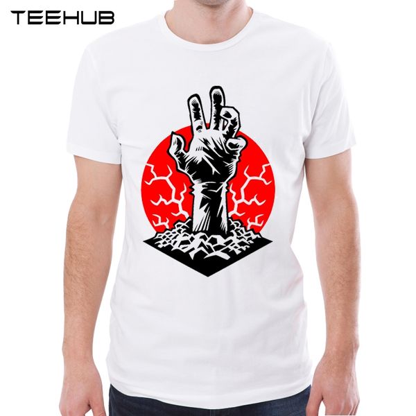 

new arrival men t-shirt hand of doom printing short sleeve casual tee shirts hipster funny sport hooded sweatshirt hoodie