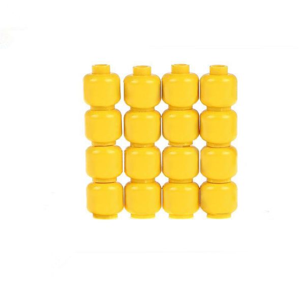 

16pcs bag figures faces head moc body accessories expressions building blocks bricks model kits set diy toys for kids key yxljxs xhlove