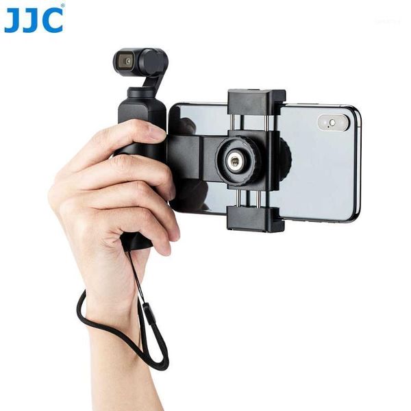 

jjc osmo pocket smartphone bracket for dji osmo pocket accessories camera adjustable clip cameras phone holder handheld bracket1