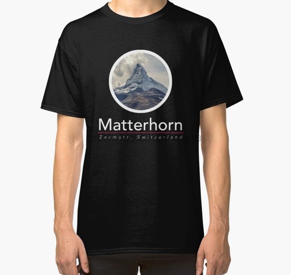 

мужчины с коротким рукавом тенниска matterhorn zermatt швейцарские альпы майка классический футболка женщины тенниска спорта толстовка с кап