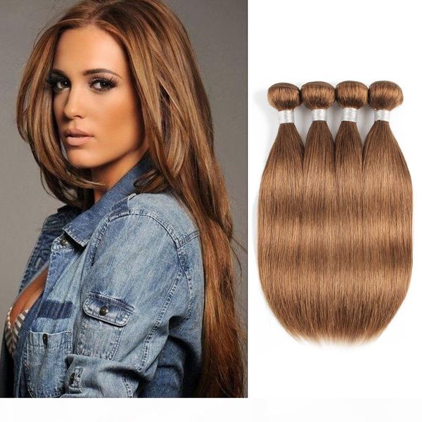 

# 30 golden brown straight человеческих волос пучки перуанский малазийский индийский волос девственницы 3 или 4 пачки 16-24 дюймов remy чело, Black