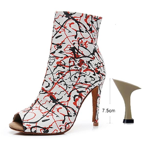 

2021 new women latin girls soft sole latino modern dance boots for woman high heel salsa dancing shoes 1 a29m, Black